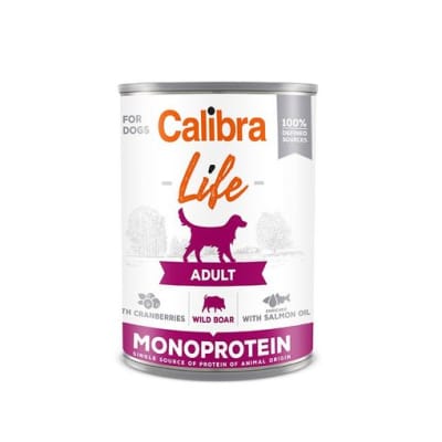 CALIBRA DOG LIFE LATA WILD BOAR CRANBERRY 400GR