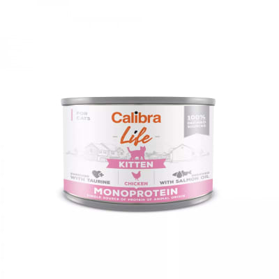 CALIBRA CAT LIFE GATITO LATA POLLO 200GR