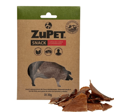 SNACK ZUPET GATO CARNE DE CERDO DESHIDRATADO 30GR1