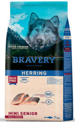 BRAVERY HERRING SENIOR SMALL BREEDS 7 KG