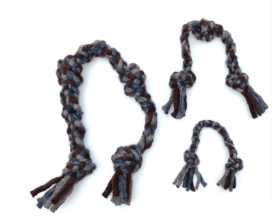 CUERDA ANUDADA NATURAL/GRIS SMALL