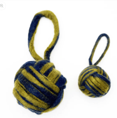 BOLA DE CUERDA AZUL/VERDE