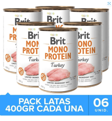 Brit Care Mono Protein Pavo Pack 6 Unidades