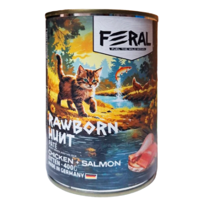FERAL ALIMENTO HUMEDO GATITO POLLO Y SALMÓN 400GR1