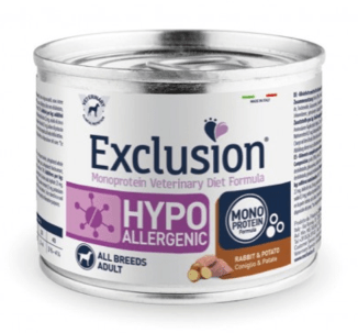 EXCLUSION VET  PERRO HIPOALERGENICO CONEJO Y PAPA 200 GRS1
