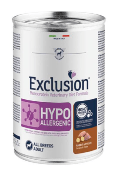 EXCLUSION VET  PERRO HIPOALERGENICO CONEJO Y PAPA 400 GRS1