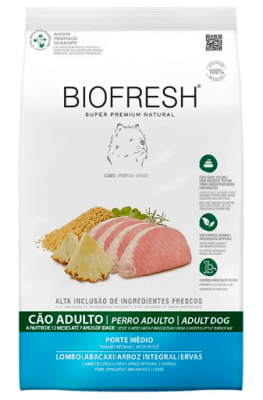 BIOFRESH PERROS - ADULTOS DE RAZAS MEDIANAS CERDO/PIÑA 3KG1