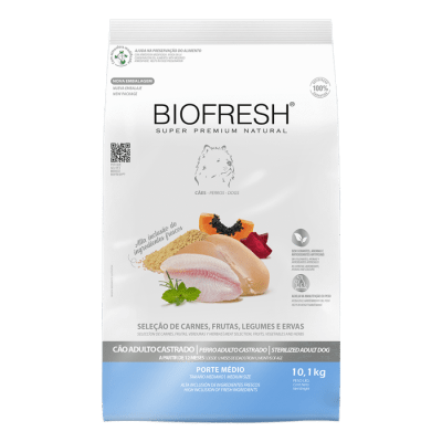 BIOFRESH PERROS - ADULTOS CASTRADOS DE RAZAS MEDIANAS 10,1KG1