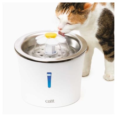 CATIT 2.0 FUENTE BEBEDERA ACERO INOX FLOR 3L5