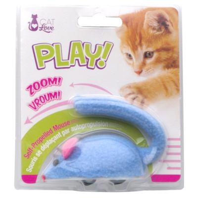 CAT LOVE RATON MECANICO AZUL