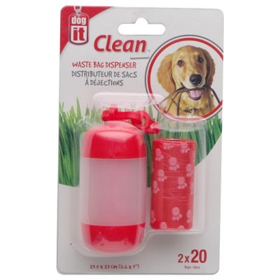 DOGIT DISPENSADOR BOLSA FECAS ROJO 2X201