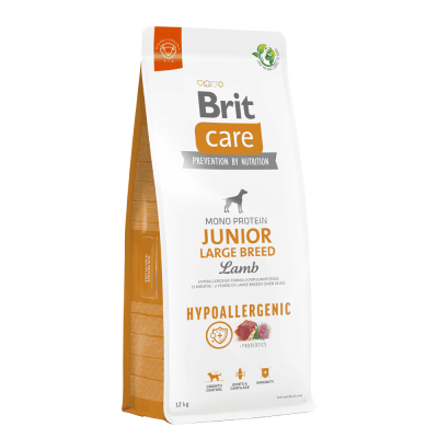 BRIT CARE DOG HYPOALLERGENIC JUNIOR RAZA GRANDE CORDERO 12 KG1