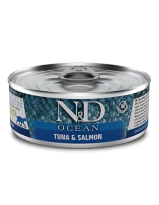 N&D CAT OCEAN TUNA AND SALMON 80 GR