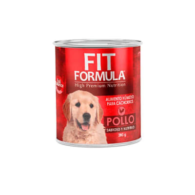 FIT LATA CACHORRO POLLO 280GR1