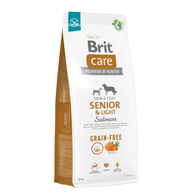 BRIT CARE GRAIN FREE SENIOR & LIGHT SALMON 12KG