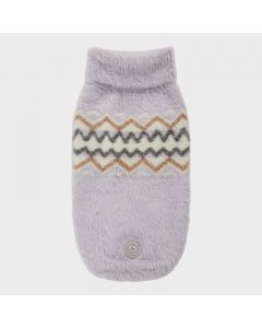 GF PET SWEATER FUZZY  LAVENDER L