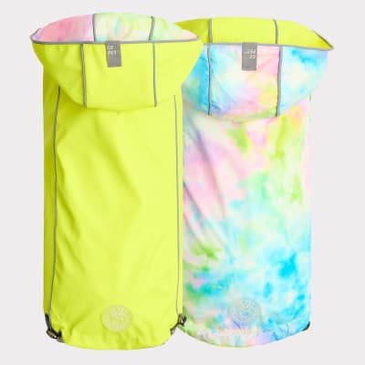 GFPET IMPERMEABLE REVERSIBLE NEON AMARILLO