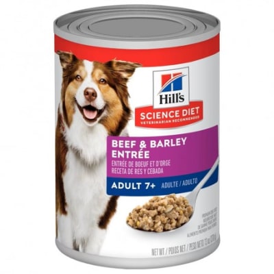 HILLS CANINO LATA ADULT 7+ BEEF & BARLEY 368GR