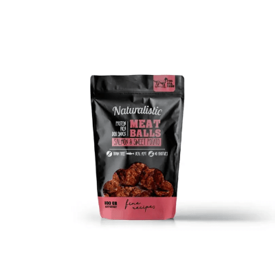 MEATBALLS SALMON AND SWEET POTATO 100 GR