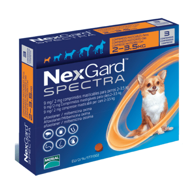 NEXGARD SPECTRA 2 - 3,5KG 3 COMPRIMIDOS1