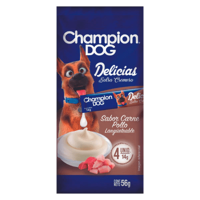 CHAMPION DOG DELICIAS CARNE POLLO 56GR1