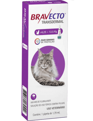 BRAVECTO PIPETA GATO PLUS 6,25-12,5 KG 1 UNID