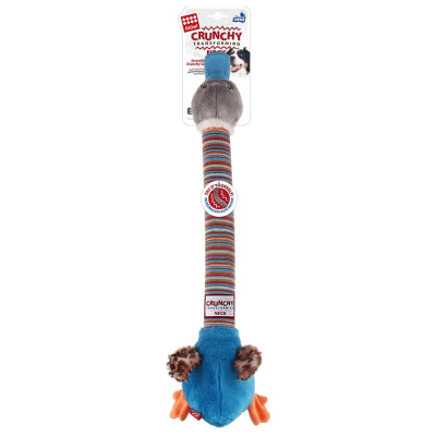 GIGWI PLUSH FRIENDZ CRUNCH NECK L/PATO BLUE1