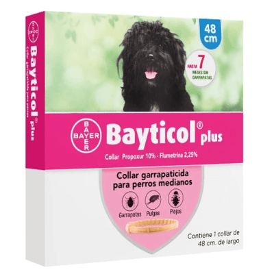COLLAR ANTIPULGAS Y ANTIGARRAPATAS BAYTICOL PLUS 48CM