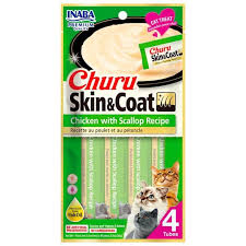 CHURU SKIN CAT CHICKEN SCALLOP X 4UNI
