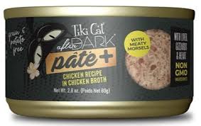 TIKI CAT AFTER DARK PATE+ CHICKEN WET FOOD, 80 GR