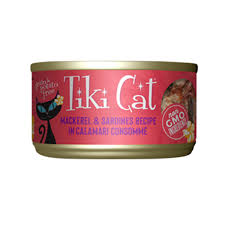 TIKI CAT MAKAHA GRILL MACKEREL, SARDINE, CA WET FOOD,80 GR