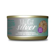 TIKI CAT SILVER TUNA AND MACKEREL CAT FOOD, 70 GR