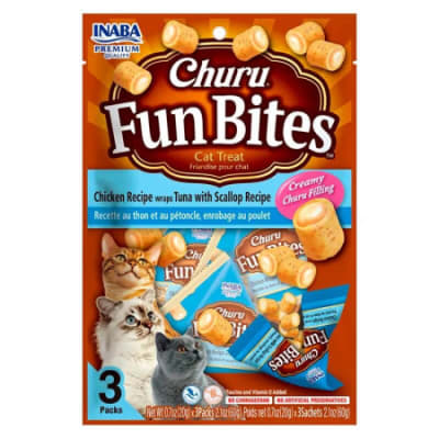 CHURU FUN BITES POLLO CON ATUN Y OSTION 60GR