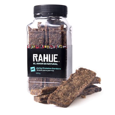 RAHUE JERKY PROTEÍNA CORDERO POTE 250 GRS