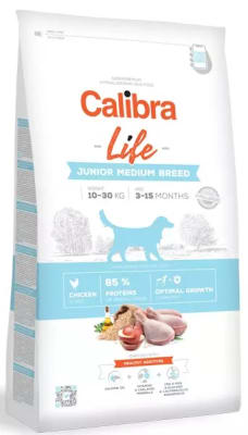 CALIBRA DOG LIFE GLUTEN FREE JUNIOR MEDIUM BREED CHICKEN
