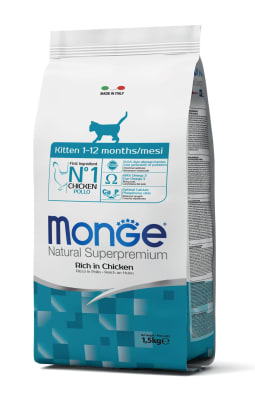 MONGE GATO KITTEN POLLO 1.5KG