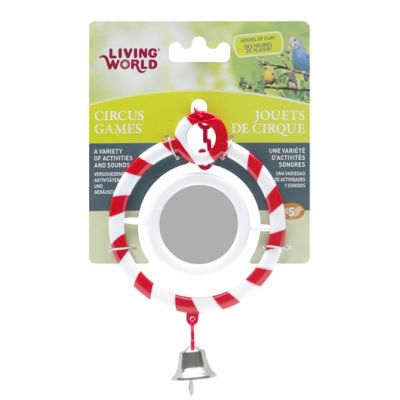 LW JUGUETE PARA AVES CON ESPEJO - ROJO