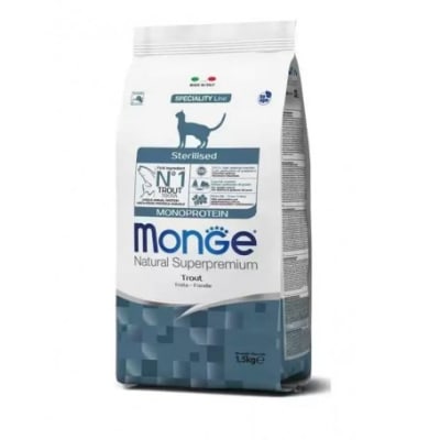MONGE GATO STERILISED MONOPROTEIN TRUCHA 10KG