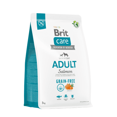 BRIT CARE GRAIN FREE ADULTO SALMON 3KG