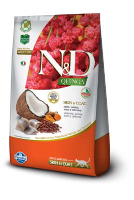 ND QUINOA FELINE ADULT SKIN PEIXE 1,5KG