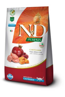 ND PUMPKIN FELINE ADULT CASTRADO FRANGO 1,5KG