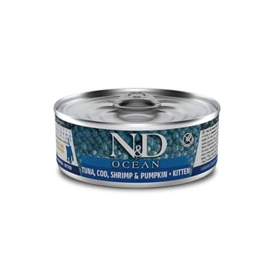 N&D CAT OCEAN TUNA PUMPKIN KITTEN 80 GR1
