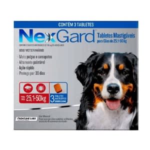 NEXGARD 25,1 A 50 kg X 3 TABL. MASTICABLE