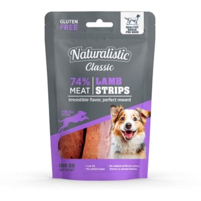 NATURALISTIC CLASSIC LAMB STRIPS, 100 GRS
