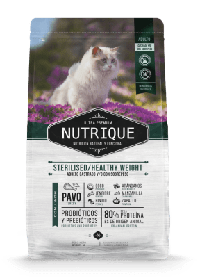 NUTRIQUE YOUNG ADULT CAT - STERILISED/HEALTHY WEIGHT 2KG