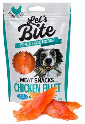 LET'S BITE MEAT SNACKS CHICKEN FILLET 80 GR