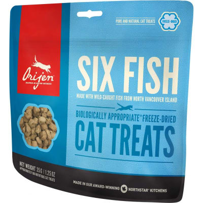 ORIJEN TREATS SIX FISH GATO 35GR 0,035 KG