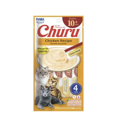 CHURU CAT SENIOR 10+ CHICKEN 14GR/4TUB1