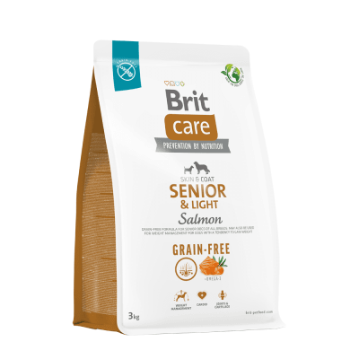 BRIT CARE GRAINE FREE SENIOR & LIGHT SALMON 3KG