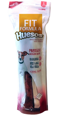 FIT HUESO PRENSADO BICOLOR X 1  PARA PERROS1